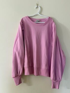 A.New.Day baby pink puff sleeve crew.